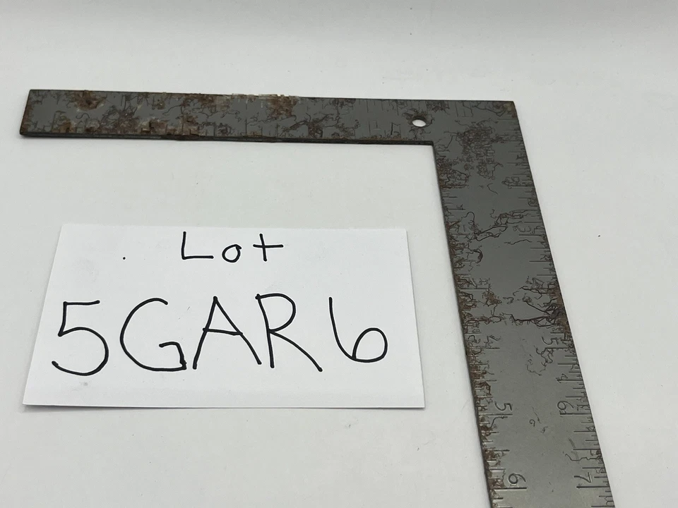 Vintage Tools Carpenter Square Steel 8-Inch by 12-Inch Silver - Image 3 of 3