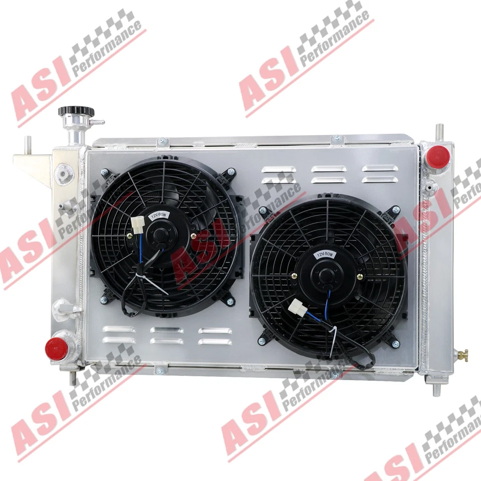 Relé de ventilador de cubierta de radiador de 3 filas para Ford Mustang 1994-1996 3,8 L V6 5,0 L V8 AT Foto 2 de 4