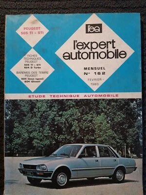 (321B) L' expert automobile N°162, Revue technique - PEUGEOT 505 TI & STI. - Photo 1/3