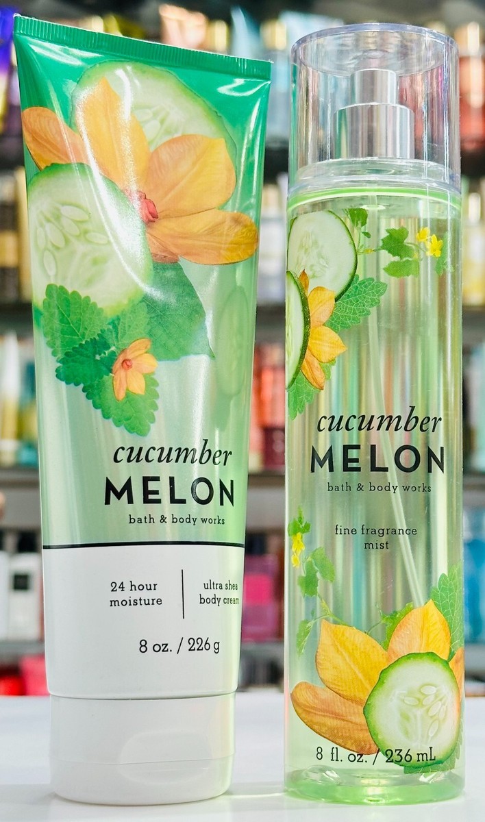 CUCUMBER MELON Body Cream Mist Set Bath Body Works