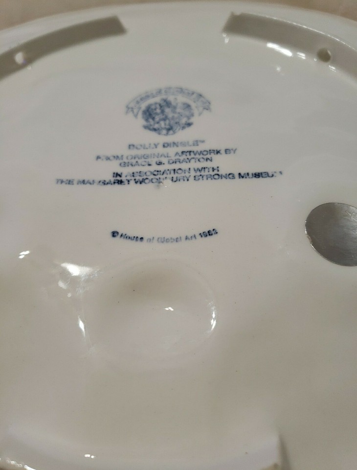 Dolly Dingle Hanging Plate.Blonde.House of Global Art.Grace Drayton