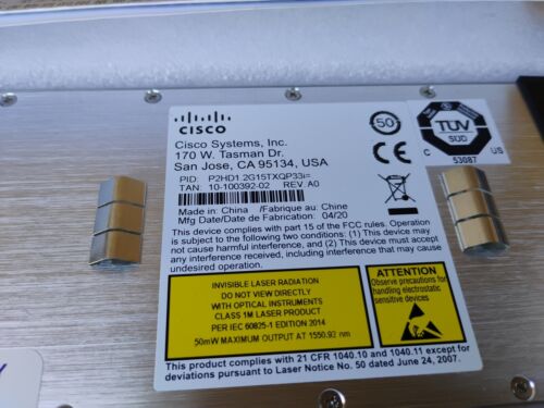 Cisco Prisma Transmitter P2HD1.2G15TXQP33i - Picture 2 of 3