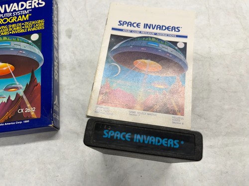 Atari VCS 2600 Game Complete in Original Box 1978 Space Invaders Matching Label - Picture 6 of 14