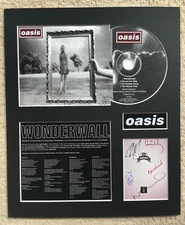OASIS - Signed Autographed - WONDERWALL - Album Display