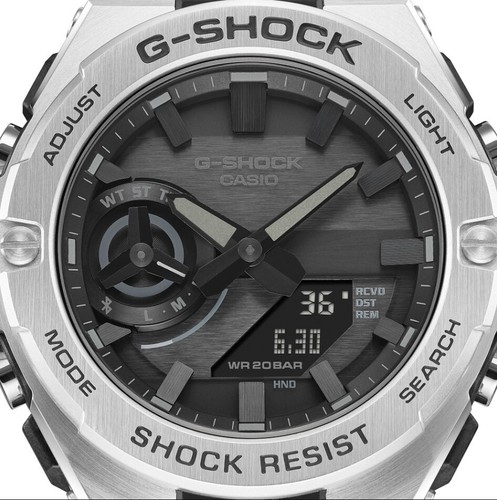 CASIO G-SHOCK G-STEEL GST-B500D-1A1ER BLUETOOTH, SMARTPHONE LINK Y ENERGIA SOLAR - Photo 3 sur 9