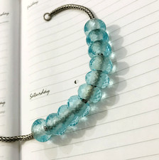10 Pcs. Sky Blue Topaz Gemstone Big Hole Beads Large Hole Beads 14x8mm Beads