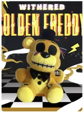 XSmart 9" Withered Golden Freddy Plush V2 Limited Edition, Unique Gift
