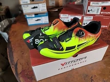 NEW Vittoria Fusion 2 Road Cycling Shoes Fluro - EU 40.5 US 7 3/4 Men 9 Women