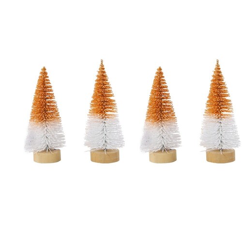 4pcs Plastic Christmas Small Cedar Artificial Xmas Pine Tree Home Xmas Decor - Picture 24 of 28