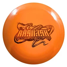 Divergent Discs Basilisk - Max Grip Plstic Disc Golf Distance Driver (Orange)