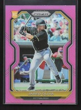 2021 Panini Prizm Pink Prizm Jared Oliva RC #34 Pittsburgh Pirates