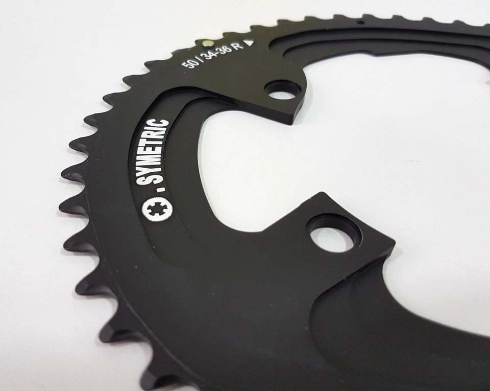 Osymetric BCD 110mm x 4Bolt 9100/9150/8000/8020/8050/R8070 Bicycle Chainring Set - Image 4 of 4