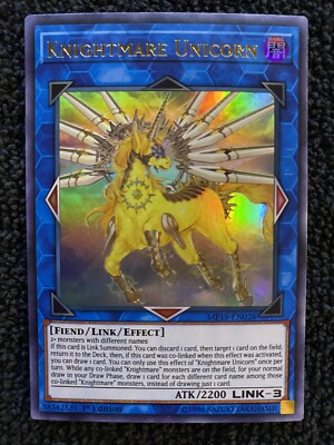 Yu-Gi-Oh! - Knightmare Gryphon - MP19-EN029 - Ultra Raro - 1ª Edición - Mega Paquete De Lata De Sarcófago Dorado 2019