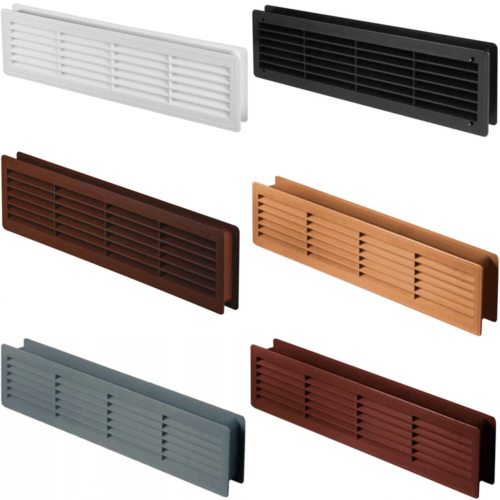 TURvent Türlüftungsgitter 450x92mm - Doppelseitig Weiß - Für Innentüren Ab 27mm Stärke