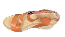 Oli Jolimall  Womens Brown Open Toe Ankle Snap Block Platform Heels Size 10