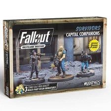 Fallout Wasteland Warfare: Survivors: Capital Companions - 3 Miniatures, 32mm Un