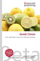 Lambert M. Surhone (U. A.) | Greek Citron | Taschenbuch | Englisch (2026)