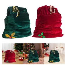Santa Claus Bag Santa Present Sack Velvet Christmas Bag Storage Bag Santa Toy