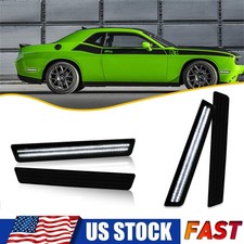 4x For 2015-22 Challenger Side Marker Light White LED Bumper Lamp Front Rear GUS