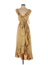 Show Me Your Mumu Women Gold Casual Dress S