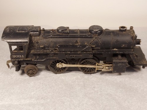 Lionel Postwar 2034 2-4-2 Steam Engine & 1130T Tender w/Boxes Untested - Picture 7 of 20