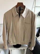 Daks London New York Vintage Tartan Wool Liner Coat Jacket Tan Men’s Sz Medium