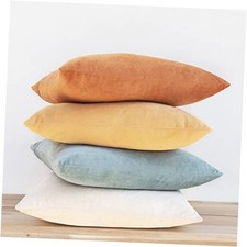 Decorative Throw Pillow Covers Cushion 18" x 18" Pack of 4 Orange/Teal