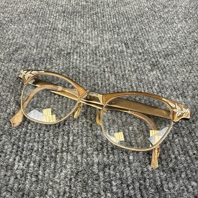 Vintage Artcraft Cat Eye Glasses Women's Frames 1950's 1/10 12k GF 4.5 - 5.75