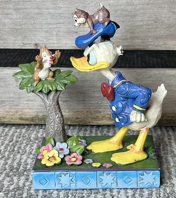 Enesco Disney Traditions Jim Shore Donald Duck Chip Dale Mischievous Figurine