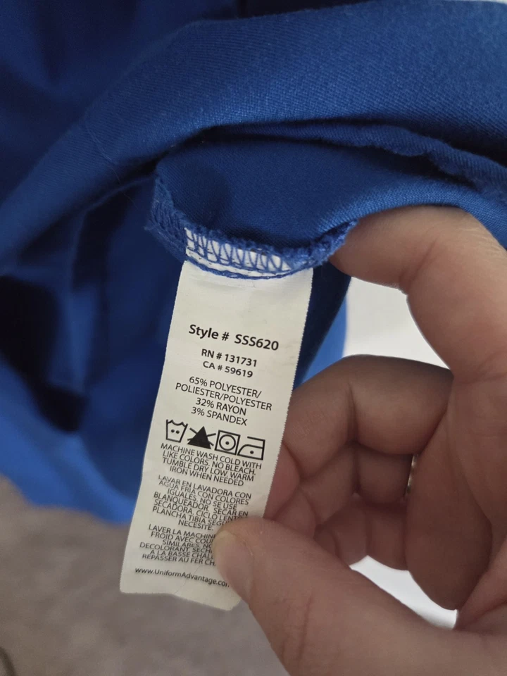 estrictamente Conjunto Exfoliante Azul Conjunto Pantalones y Top Cordón Cintura Bolsillos Talla L petit Foto 3 de 4