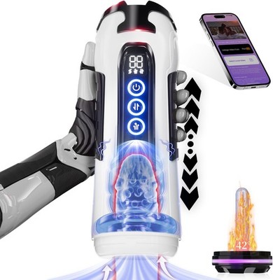 Male APP Masturbator Cup Automatic HandsFree Thrusting Sucking Cup Lubricants