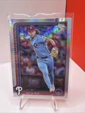 Alec Bohm 2025 Topps Series 1 Rainbow Foil Refractor Philadelphia Phillies #57