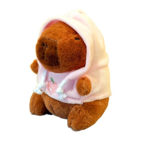Cute Capybara Plush Toy with Wings Small Size Plush Pendant Stuffed Animals Hood - Picture 19 of 20