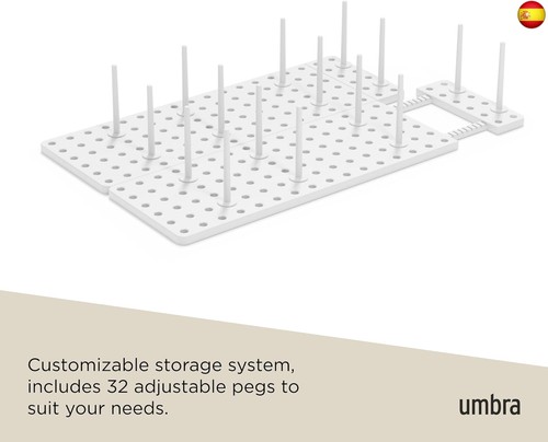 Umbra Peggy Bandeja organizadora para Utilizarse en alacenas, repisas o - Imagen 6 de 6