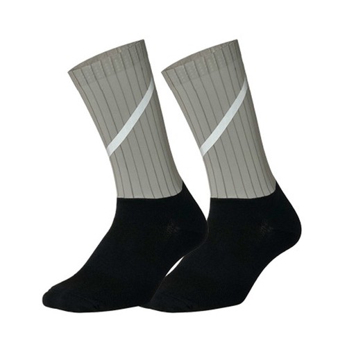 Reflective Road Cycling Socks Bicycle Bike Riding Sports Athletic Socks XC Grey - Picture 1 of 200