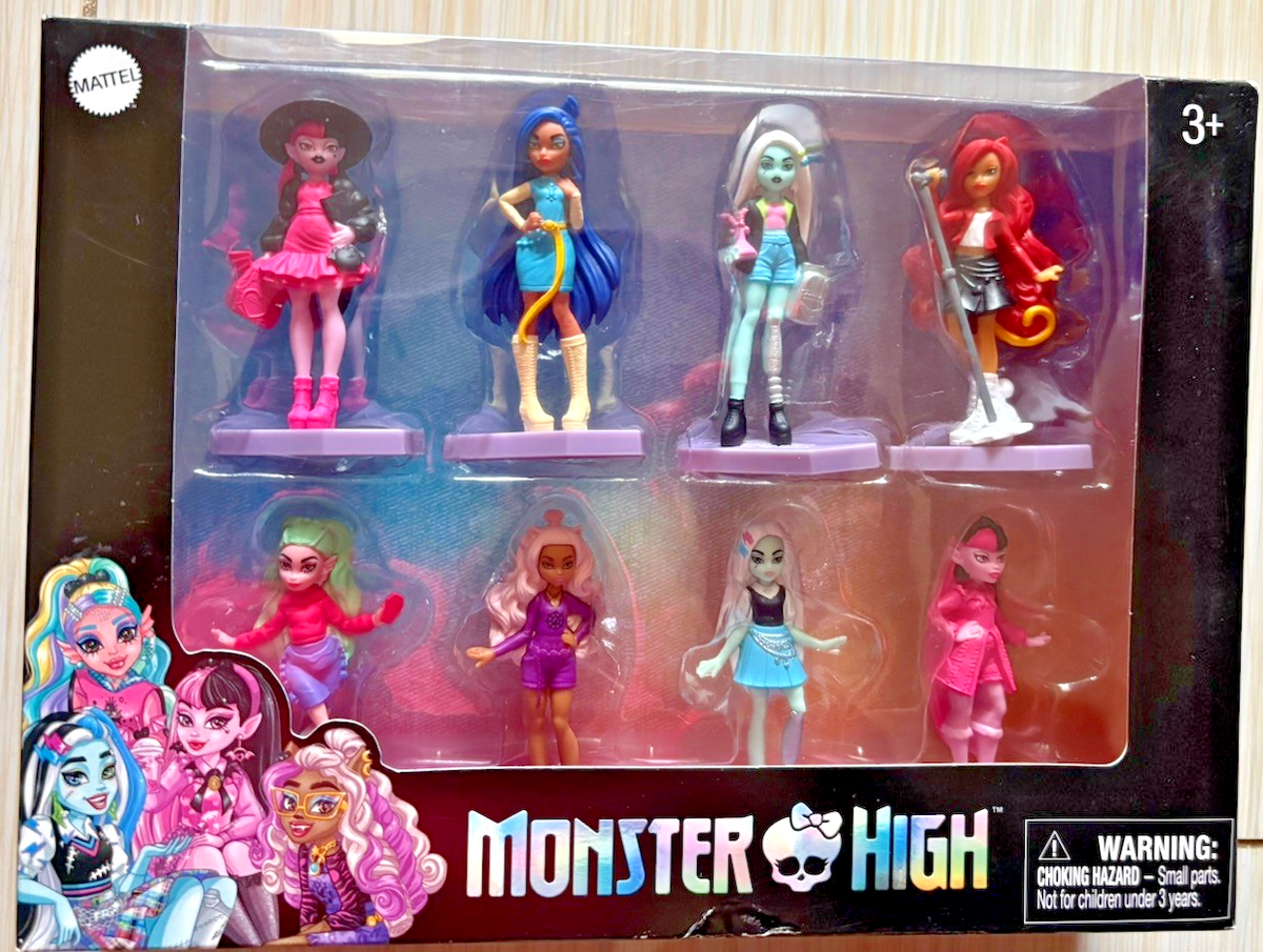 Monster High Mini Doll Set 8 Pack Figures Draculaura Clawdeen 2026