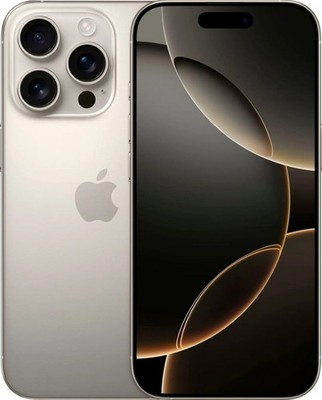 Used Apple iPhone 16 Pro, Unlocked, 512 GB, Gray, Screen Distortion, A+ Batt