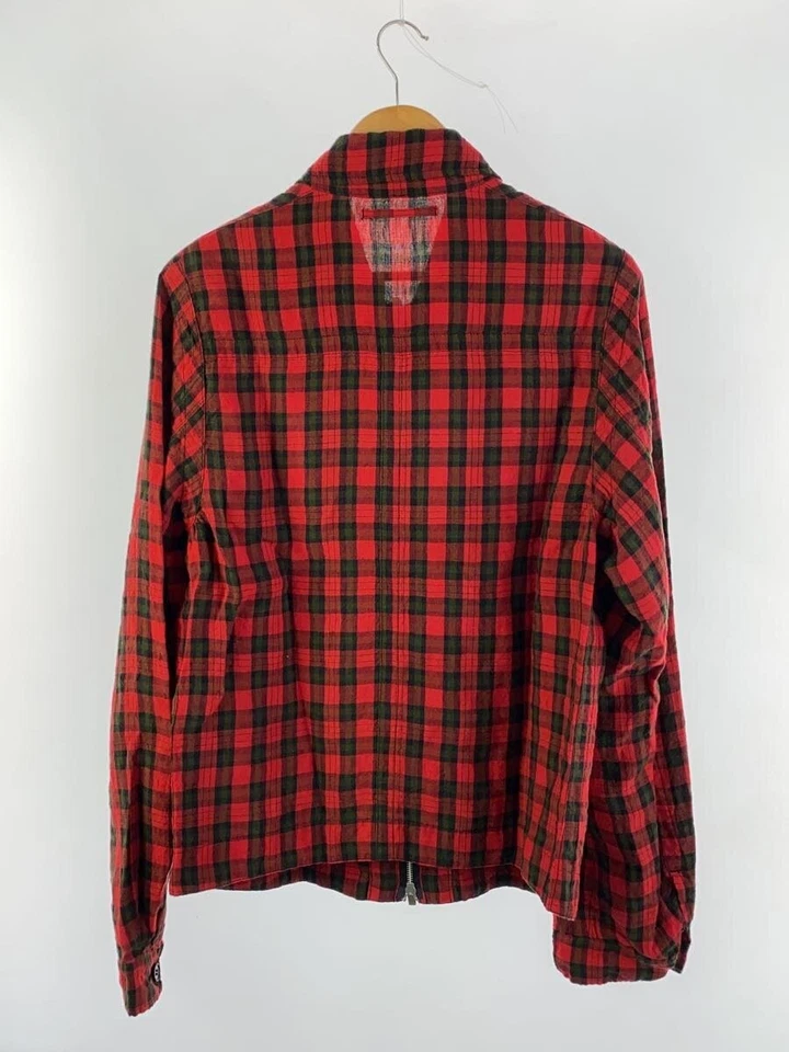 UNDERCOVER Blouson 3 Linen RED Check us1e9201 - Image 2 of 4