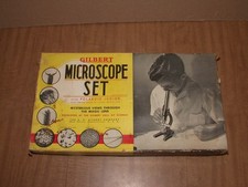 Vintage Gilbert microscope set no. 5 polariod...