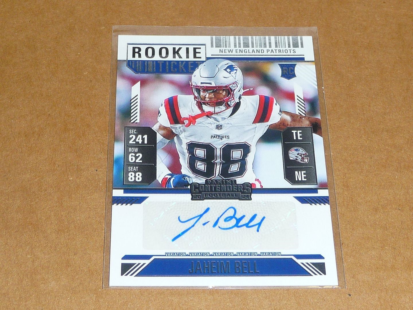 Jaheim Bell Panini Contenders #154 Autograph