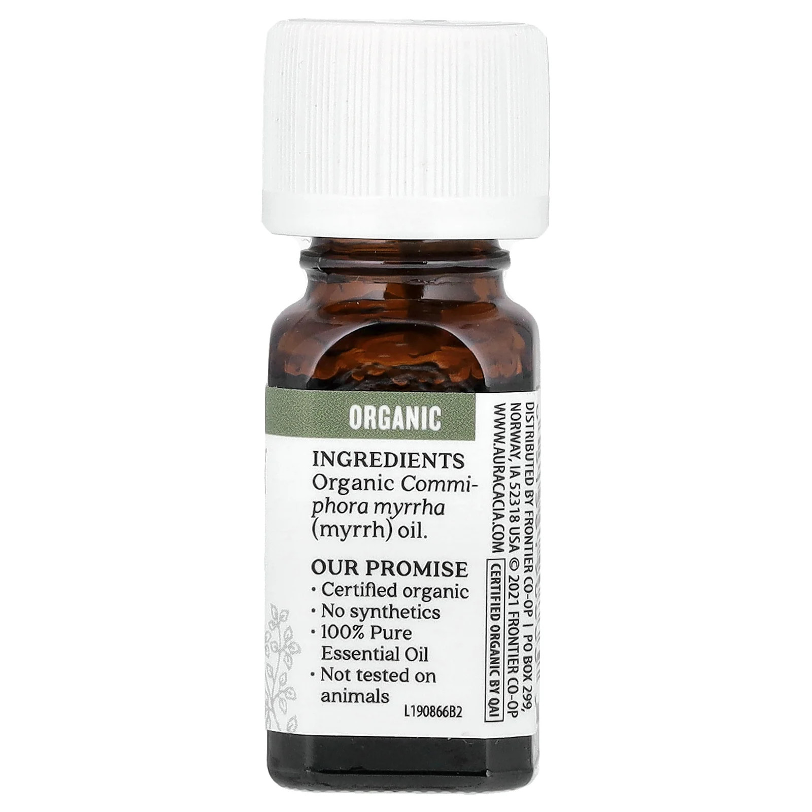 Pure Essential Oil, Organic Myrrh, 0.25 fl oz (7.4 ml)