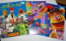 3 Vintage Mead Portfolio Folders Muppets School Supplies Kermit Fozzie Henson