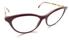 Burberry B 2325 3916 Red Burgundy Square Eyeglasses Frames 53-16 140 Italy