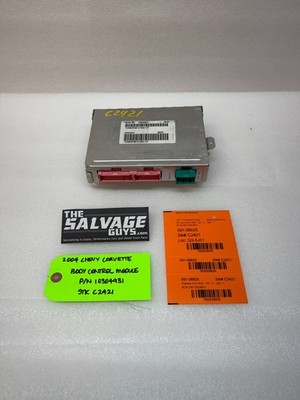 04 Chevrolet Corvette Z06 C5 OEM Bcm Body Kontrolle Modul 01-04 10304931