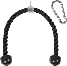 Deluxe Tricep Rope Cable Attachment, 27  36 Inch with 4 Colors, Exercise Machin