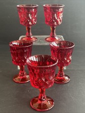 5 Amberina Noritake Perspective Ruby Red Wine...