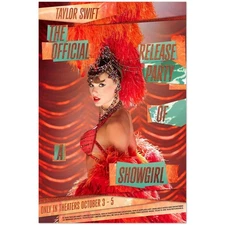 Taylor Swift The Official Release Party Of A Showgirl Movie Poster