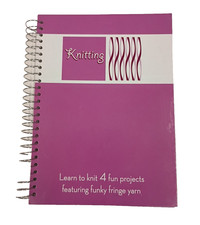 Knitting Learn to Knit 4 fun projects spiral bound tiny book