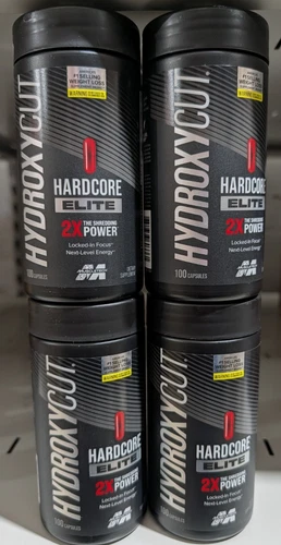 MuscleTech Hydroxycut Hardcore Elite 100ct. 4 Pack Free Fast USPS Ship