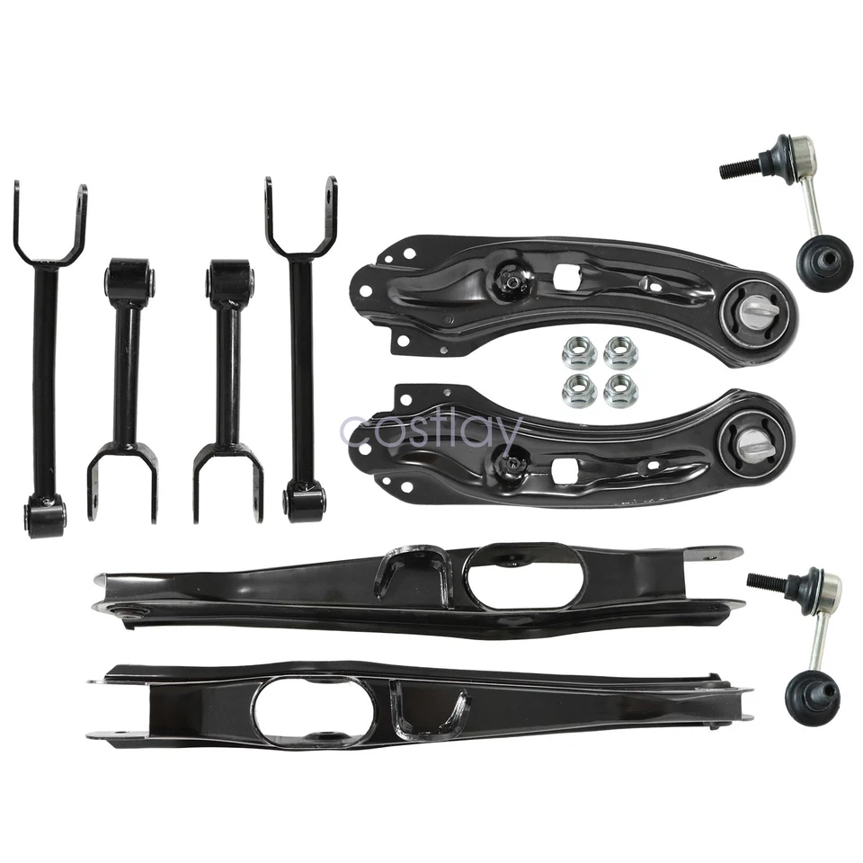 Brazos superiores y brazo inferior ajustables traseros 10 piezas aptos para Dodge Journey 2011 2012-2019 Foto 3 de 4